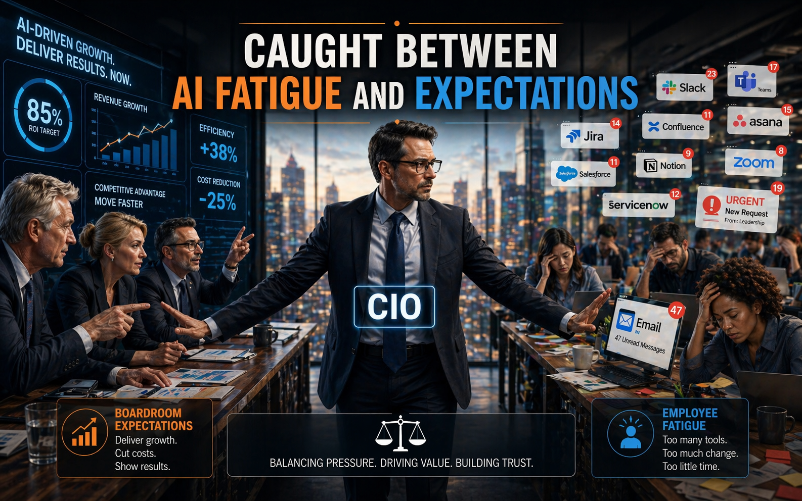 CIOs Are Caught Between AI Fatigue and Boardroom Fantasy